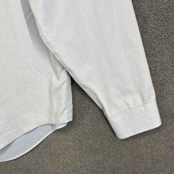 Calvin Klein Shirt Mens 16.5 34/35 Blue Slim Fit Performance Non-Iron Dress - Picture 6 of 14